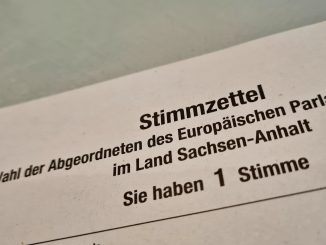 Stimmzettel Europawahl